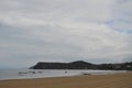 Wonderful Beach On A Cloudy Day In Comillas