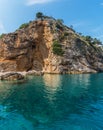 Wonderful beach coast line of The island Cres, Croatia. Adriatic sea