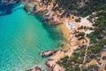 Wonderful beach di Cala Cipolla of Chia bay, Sardinia, Italy. View of beautiful beach di Cala Cipolla, Sardinia island, Italy. Royalty Free Stock Photo