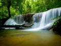 The wonderful beauty of the rain forest and Huai Mae Khamin waterfall