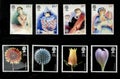 Wonderful British postage stamps Royalty Free Stock Photo
