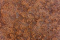 Wonderful brown background of rusty metal plate with corrosion Royalty Free Stock Photo