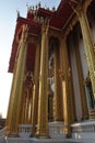 Wonderful buddhist building in temple wat buakwan nonthaburi thailand