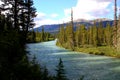 Wonderful Canada: Beautiful and wild river in the Canadian wilderness / Rocky Mountains