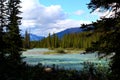 Wonderful Canada: Beautiful and wild river in the Canadian wilderness / Rocky Mountains
