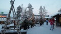 Wonderful Christmas decorations from the ski resort in Lapland, Finland