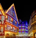 Wonderful Christmas highlighting in Colmar, Alsace, France