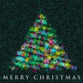 Wonderful Christmas tree design Royalty Free Stock Photo