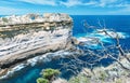 Wonderful cliffs scenario along the Great Ocean Road, Australia