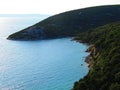 The wonderful coast full of green in Rab Island Croatia