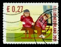 Wonderful colourful postage stamps Royalty Free Stock Photo