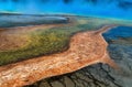 A wonderful colourful volcanic lake in Yellowstone National Park