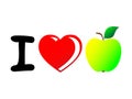 A wonderful concept with an emphasis on love for apples