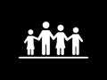 Wonderful design of a family of four persons