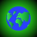 A wonderful design simple Earth with green light