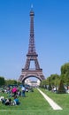 Wonderful Eiffel Tower Made of Pudelated Iron Designed by Koechlin And Nouguier Built In The 19th Century In Paris. April 16, 2011
