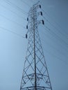 Wonderful A electrical tower on blue sky