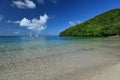 Exotic beach with white sand and crystal clean water.