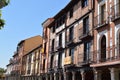 Wonderful Facades Of Houses Dating From The Middle Ages In The Main Street Of Alcala De Henares. Architecture Travel History. Royalty Free Stock Photo