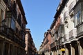 Wonderful Facades Of Houses Dating From The Middle Ages In The Main Street Of Alcala De Henares. Architecture Travel History. Royalty Free Stock Photo