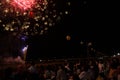 Fireworks and lantern