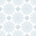 Wonderful flue snowflakes pattern. Seamless Christmas background. Idea for textile, cards and wrapping papier.