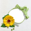 Wonderful frame with flower