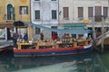 Wonderful Fruit Store Floating On A Boat In Venice.