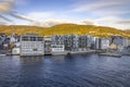 Wonderful harbor in Bergen in Norway Royalty Free Stock Photo