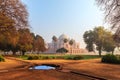 Wonderful Humayun's Tomb, view from the garden, India, Dehli Royalty Free Stock Photo