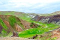 Wonderful icelandic nature. Colorful Steam Valley of the South Iceland. Reykjadalur valley. Iceland, Europe. Royalty Free Stock Photo