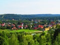 The wonderful Krasnobrod city seen from the High in Poland