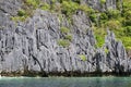 Wonderful lagoon in El Nido, Philippines . Rock and sea Royalty Free Stock Photo