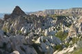 Wonderful landscape of Cappadocia in Turkey near Gereme. Royalty Free Stock Photo