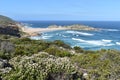 Wonderful landscape at the hiking trail at Robberg Nature Reserve in Plettenberg Bay, South Africa Royalty Free Stock Photo