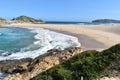 Wonderful landscape at the hiking trail at Robberg Nature Reserve in Plettenberg Bay, South Africa Royalty Free Stock Photo