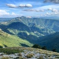 Spectacular view over Simbruini National Park, Lazio, Italy