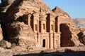 Wonderful landscape of Petra with the Monastry