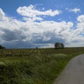 A wonderful landscape with sun and clouds