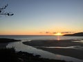 Wonderful landscape of the Spanish Shore at sunset. Hermoso atardecer en el mar.