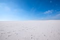 Wonderful landscape - white sand dunes of the desert Royalty Free Stock Photo