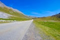 A wonderful lonely European pass road