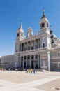 Wonderful Main Entrance To The Almudena Cathedral. June 15, 2019. Madrid. Spain. Travel Tourism Holidays