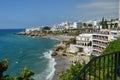 Wonderful Maritime Walk From Nerja From Where We Can See Its Beautiful Beach Royalty Free Stock Photo