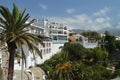 Wonderful Maritime Walk From Nerja From Where We Can See Its Beautiful White Buildings Royalty Free Stock Photo