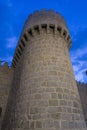 Wonderful medieval outer wall that protects and surrounds the ci Royalty Free Stock Photo