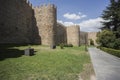 Wonderful medieval outer wall that protects and surrounds the ci Royalty Free Stock Photo