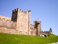 Wonderful Medieval Style Ponferrada Castle Dated In The 12th Century In Ponferrada. August 7, 2011. Ponferrada, Leon, Castilla