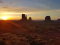 Wonderful Monument Valley Sunrise Royalty Free Stock Photo