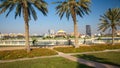 Wonderful morning view in Al Khobar park, Khobar, Saudi Arabia Royalty Free Stock Photo